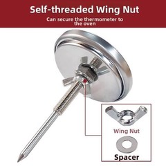Stainless Steel Meat Thermometer with Clear – For Roasting Grilling Baking