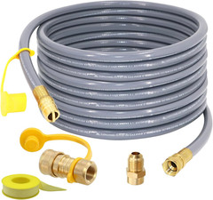 36 Feet 1/2-Inch ID Natural Gas Hose with Quick Connect Fitting for Weber, Charb