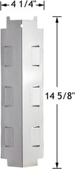 Stainless Steel Heat Plate Shield Set for Charbroil and Kenmore Grills, 4-Piece