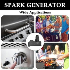 Grill Spark Generator, 2 Outlet AAA Battery Push Button Electronic Igniter fo…