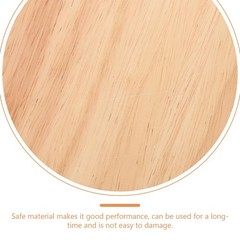 Solid Wood Round Stool Seat Replacement Wooden Top Easy Clean Home Kitchen