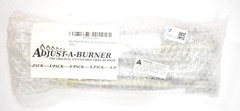 ADJUSTABURNER Gas Grill Burner Universal Stainless Steel Tubes 4 Pack Extension