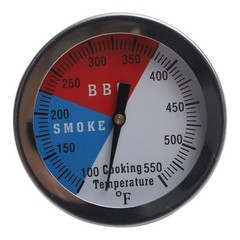Accurate Temperature Stainless Steel BBQ Thermometer for Grill and Oven Use