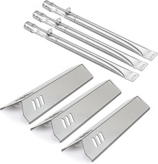 3-Pack 14 3/16 Heat Plate and 15 5/8 Grill Burner Replacement for Uniflame GBC