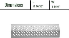 Grill Heat Plates Stainless Steel Replacement 4-Pack for Bull BBQ Angus Brahma