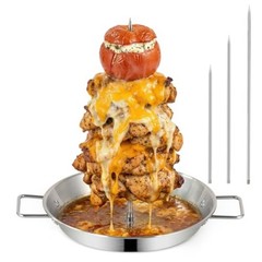 Al Pastor Style Vertical Skewer 33cm 18/8 Stainless Steel 5 Detachable Spikes