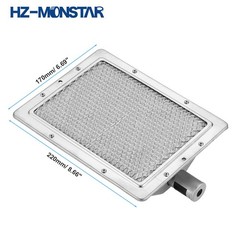 Hz-Monstar Ceramic Infrared Diy Heating Gas Burner 8.66X 6.69 220X170Mm