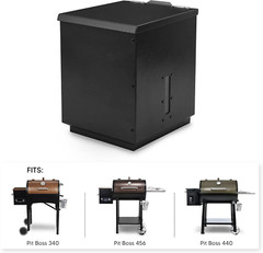 Pellet Grill Hopper Extension for Pit Boss 340 and 440 Series, Black