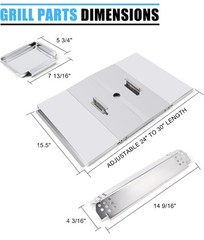 Replacement Parts for Nexgrill 720-0830H 720-0830X 720-0783E & Grillmaster 720-0