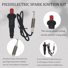 1Pc Universal Push Button Piezo Igniter Kit, Propane Gas Grill/Range/Heater Igni