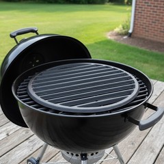 Durable 9 Inch Cast Iron Fire Grate for BBQ and Fireplace – Easy Clean Design