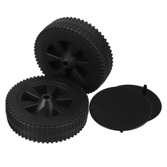 2 Pcs Large Caster Wheels Generator Replacement Grill Cart