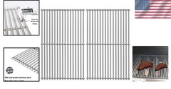 Versatile 2-Pack 19.25″ Stainless Steel Cooking Grates for Enhanced Grilling