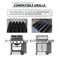 Flavorizer Bars 17 Inch Porcelain Steel Grill Heat Tents 5 Pack