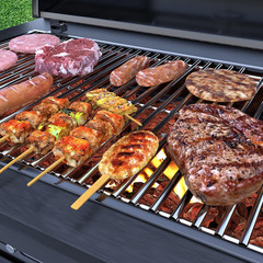 2Pack 17 Inches Stainless Steel Grill Grate for Homedepot Nexgrill 4 Burner 720-