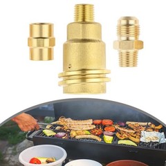 Propane Gas Adapter Kit 3 Pack for BBQ RV Heater with Brass Construction