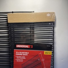 Lot of 2 Universal 19” Adjustable Cooking Grates BBQ Grill Grids New