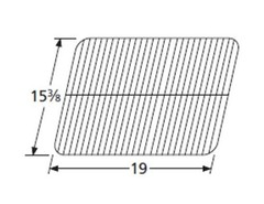 Music City Metals Grill Part # 50091 – Grid, Porc Stl Wire, 15.375 X 19; Chb