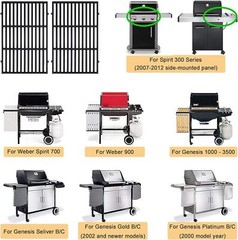 17.5″ Grill Grates Replacement for Weber 7638, Spirit 300, Spirit E/S 310, E/S 3