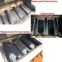 Jenn Air Gas Grill Parts Grill Repair Kit Replacement Heat Plates Burners 3 Pack