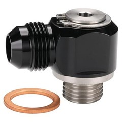 8AN Male Flare Banjo to M16x1.5 Stainless Steel Banjo Bolt 8AN to M16x1.5 Black
