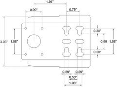 6022 Universal Grill Replacement Rotisserie Kit, with 37” ×1/2” Hexagon Spit R