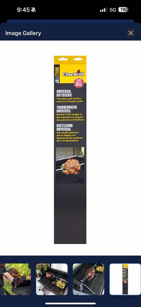 char broil rotisserie