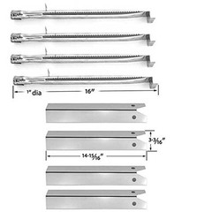 Uniflame Pinehurst GBC750W Gas BBQ Grill, Burners, Heat Plates Replacement Kit