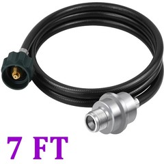 7ft Propane Fuel Filter with Hose Connect 20-40 lb Propane Tanks, CSA Certified
