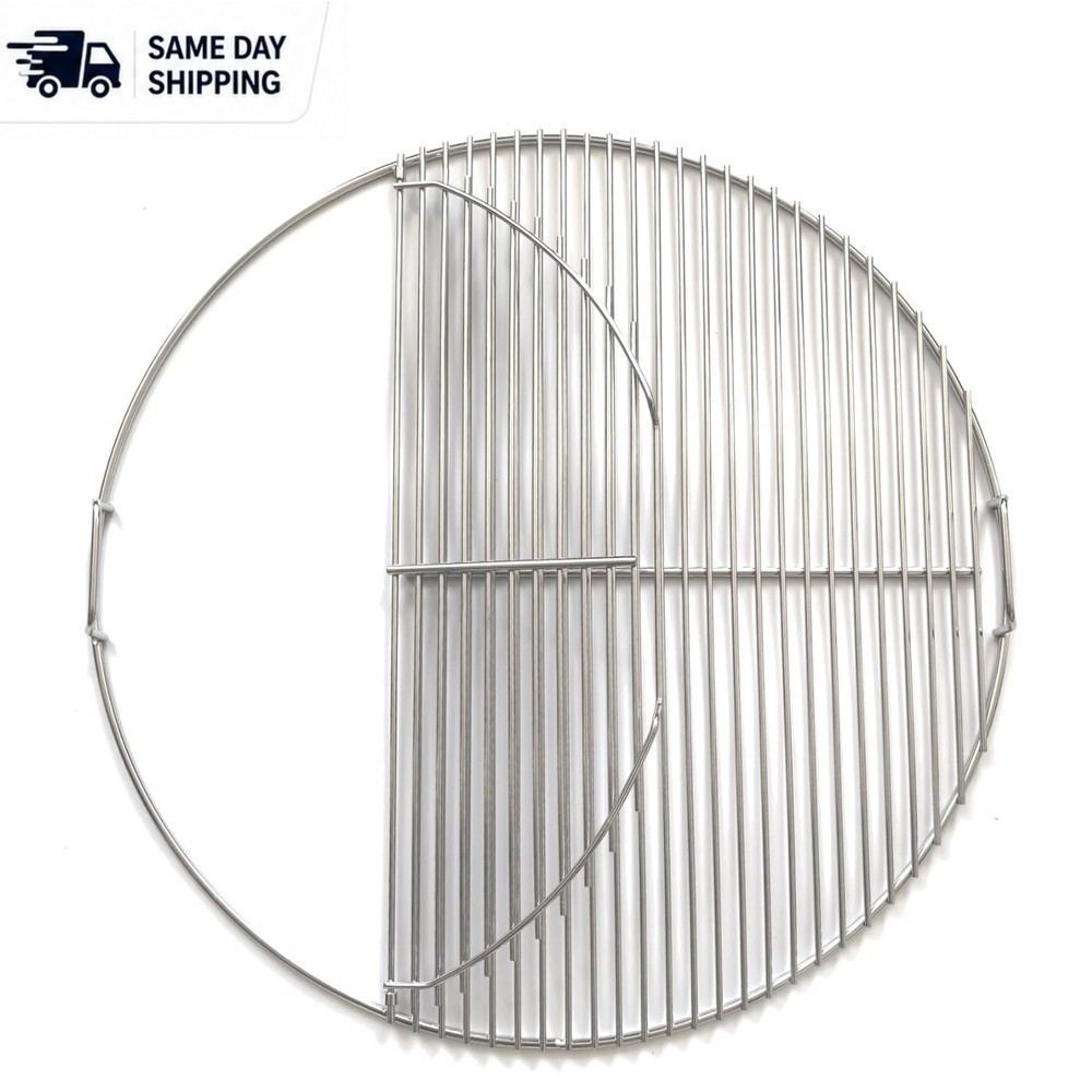Durable 18-Inch Hinged Grill Grate Replacement – Perfect for Weber Kettle Grills