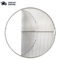 Durable 18-Inch Hinged Grill Grate Replacement – Perfect for Weber Kettle Grills