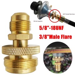 Portable Propane Adapter 3/8″ Male Flare for 1LB Tank Turkey Fryer Burner