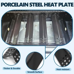 4 Burner Grill Replacement Parts Kit for Nexgrill, Kenmore, Master Forge, BHG –