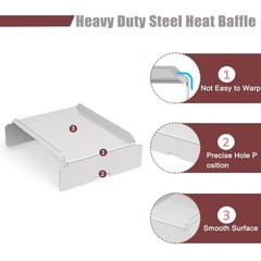 Smoker Grill Heat Deflector Stainless Steel Flame Tamer Replacement for Pellet G