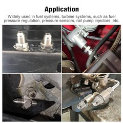 4AN Male Flare to M10 x 1.0 Male Metric Thread Brake Fitting AN4 to M10*1.0