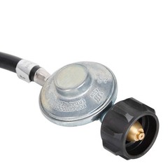 GGC 12 FT Propane Hose with Regulator -3/8 Quick Connect 12FT, Brass
