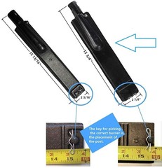 15 3/4 Inches Cast Iron Gas Grill Burner Tube Kit Set Replacement Parts for O…