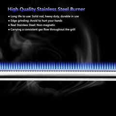 Uniflasy 7635 Flavorizer Bars and 69785 Grill Burner Tubes for Weber Spirit I &