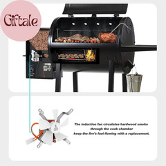 Replacement Induction Fan Kit for All Pit Boss/Traeger/Camp Chef Wood Pellet Gri