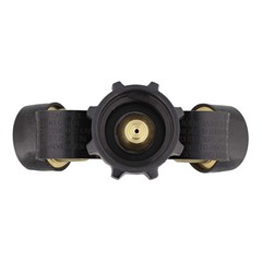 Dumble Propane Tank Adapters LP Gas Line Splitter 2 3/8 inch, 1/4 Black