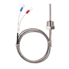 Waterproof K Type Thermocouple – Jaybva Grounded Temperature Sensor 1/2″ K Type