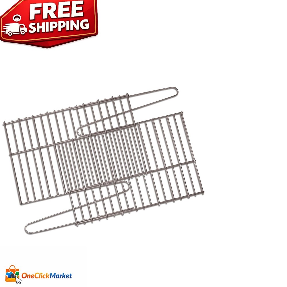 Versatile Stainless Steel Rock Grate – Fits 11″ x 17″ to 14″ x 25″ Grills