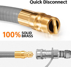 4 FT 1/2″ ID Natural Gas Grill Hose Natural Gas Conversion Kit | Gas Hose Suitab