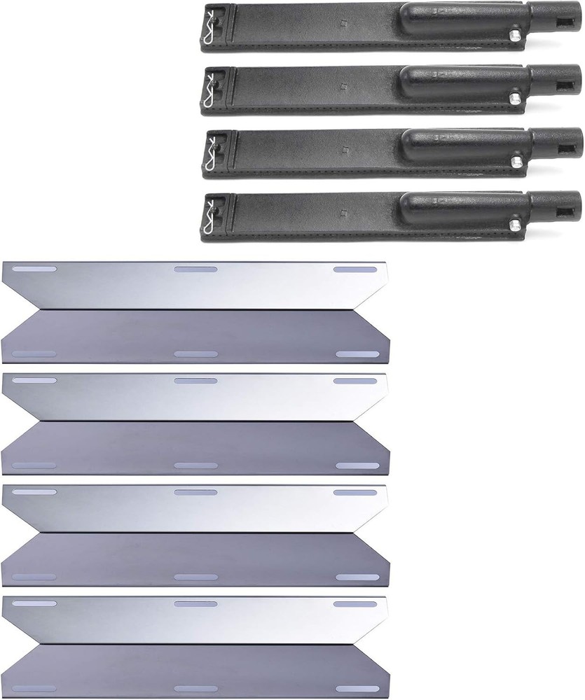 (4-Pack) S9123A (4-Pack) 17 3/4” Heat Plates and 15 13/16” Burners Replacement