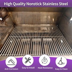 Stainless Steel Cooking Grid Replacement for Charbroil, Great Outdoors & Grill M
