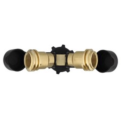 Dumble Propane Tank Adapters LP Gas Line Splitter 2 3/8 inch, 1/4 Black