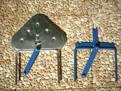 3-Skewer Rotation Mechanism plus Cross for Greek Cypriot Barbecue Grill Foukou L