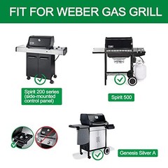 Hisencn 7507 7535 27 Inch Grill Burner, 21.5 Inch Flavorizer Bars for Weber