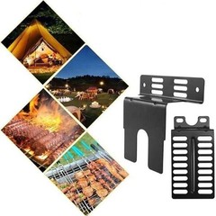 BBQ Rotisserie Bracket Adjustable Design Customizable Height And Position