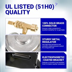 Csa Certified Bluestars 64866 Weber Gas Grill – Fit Q1000 Q1200 Control